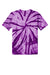 Port & Company PC147 Mens Tie-Dye Short Sleeve Crewneck T-Shirt Purple Flat Back