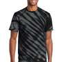 Port & Company Mens Tie-Dye Short Sleeve Crewneck T-Shirt - Black