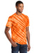 Port & Company PC148 Mens Tie-Dye Short Sleeve Crewneck T-Shirt Orange Model 3q