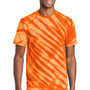 Port & Company Mens Tie-Dye Short Sleeve Crewneck T-Shirt - Orange