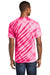 Port & Company PC148 Mens Tie-Dye Short Sleeve Crewneck T-Shirt Pink Model Back