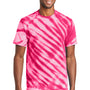 Port & Company Mens Tie-Dye Short Sleeve Crewneck T-Shirt - Pink