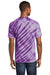 Port & Company PC148 Mens Tie-Dye Short Sleeve Crewneck T-Shirt Purple Model Back