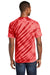 Port & Company PC148 Mens Tie-Dye Short Sleeve Crewneck T-Shirt Red Model Back