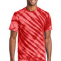 Port & Company Mens Tie-Dye Short Sleeve Crewneck T-Shirt - Red