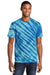 Port & Company PC148 Mens Tie-Dye Short Sleeve Crewneck T-Shirt Royal Blue Model Front