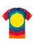 Port & Company PC149Y Youth Tie-Dye Short Sleeve Crewneck T-Shirt Rainbow Flat Back