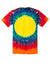 Port & Company PC149 Mens Tie-Dye Short Sleeve Crewneck T-Shirt Rainbow Flat Back