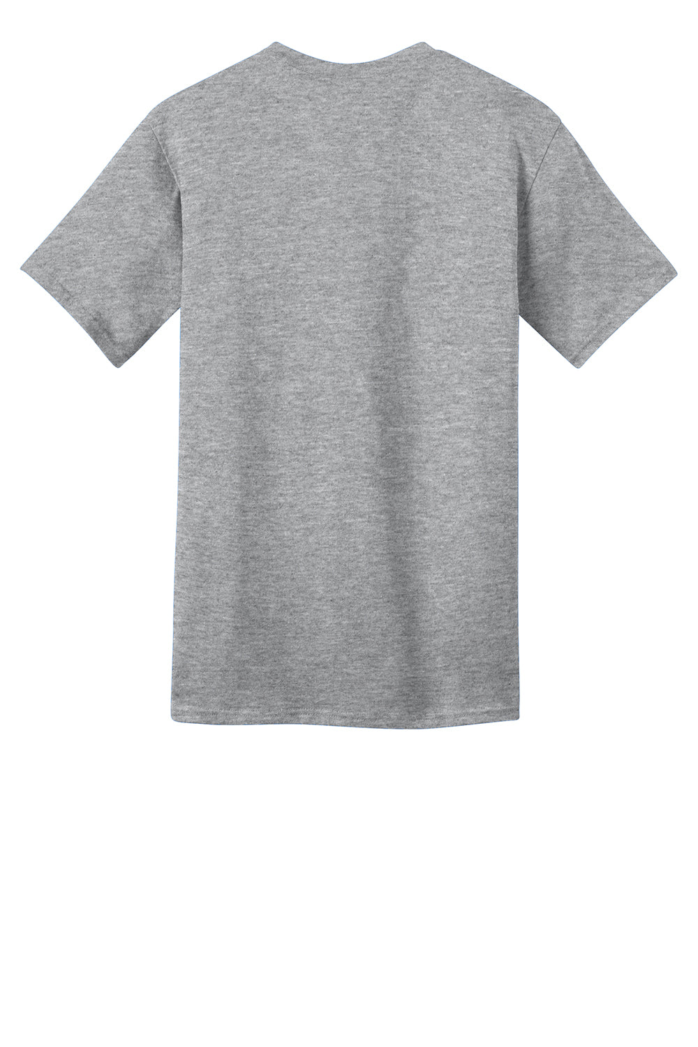 Port & Company PC150 Mens Short Sleeve Crewneck T-Shirt Heather Grey Flat Back