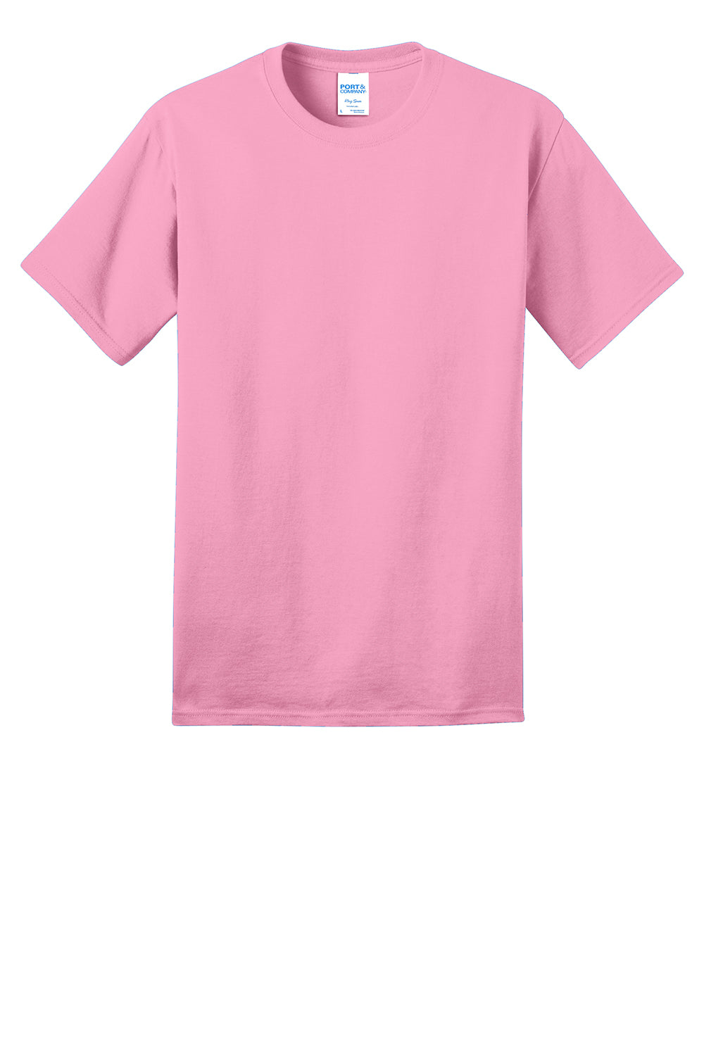 Port & Company PC150 Mens Short Sleeve Crewneck T-Shirt Candy Pink Flat Front