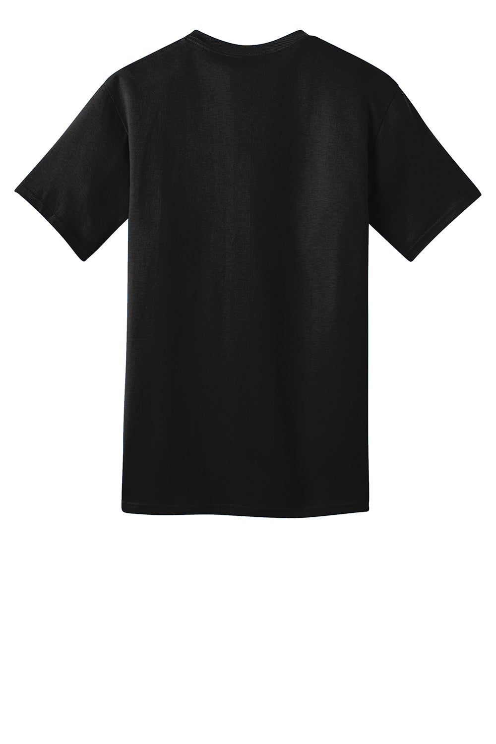 Port & Company PC150 Mens Short Sleeve Crewneck T-Shirt Jet Black Flat Back