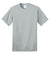 Port & Company PC150 Mens Short Sleeve Crewneck T-Shirt Silver Grey Flat Front