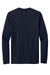 Port & Company PC330LS Mens Long Sleeve Crewneck T-Shirt Deep Navy Blue Flat Back