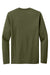 Port & Company PC330LS Mens Long Sleeve Crewneck T-Shirt Heather Military Green Flat Back