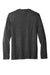 Port & Company PC330LS Mens Long Sleeve Crewneck T-Shirt Heather Black Flat Back