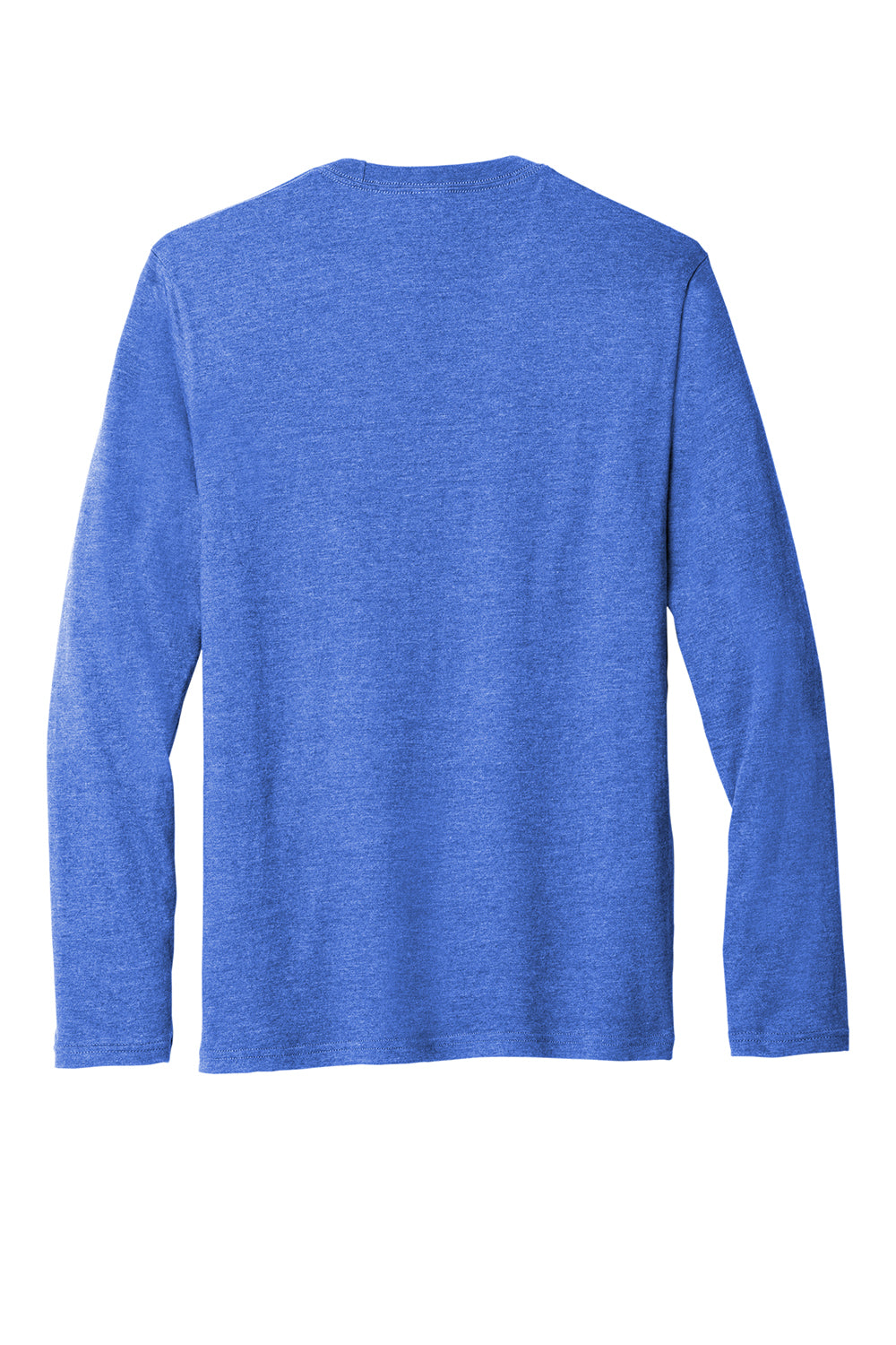 Port & Company PC330LS Mens Long Sleeve Crewneck T-Shirt Heather Royal Blue Flat Back