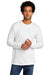 Port & Company PC330LS Mens Long Sleeve Crewneck T-Shirt White Model Front