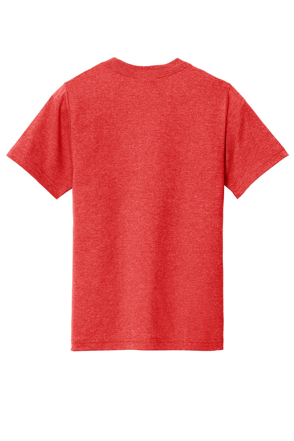 Port & Company PC330Y Youth Short Sleeve Crewneck T-Shirt Heather Bright Red Flat Back