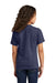 Port & Company PC330Y Youth Short Sleeve Crewneck T-Shirt Heather Team Navy Blue Model Back