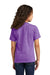 Port & Company PC330Y Youth Short Sleeve Crewneck T-Shirt Heather Team Purple Model Back