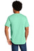 Port & Company PC330 Mens Short Sleeve Crewneck T-Shirt Heather Jadeite Green Model Back