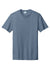 Port & Company PC330 Mens Short Sleeve Crewneck T-Shirt Heather Steel Blue Flat Front