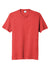 Port & Company PC330 Mens Short Sleeve Crewneck T-Shirt Heather Bright Red Flat Front