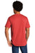 Port & Company PC330 Mens Short Sleeve Crewneck T-Shirt Heather Bright Red Model Back