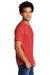 Port & Company PC330 Mens Short Sleeve Crewneck T-Shirt Heather Bright Red Model Side