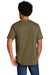 Port & Company PC330 Mens Short Sleeve Crewneck T-Shirt Heather Coyote Brown Model Back