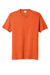 Port & Company PC330 Mens Short Sleeve Crewneck T-Shirt Heather Deep Orange Flat Front