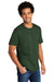 Port & Company PC330 Mens Short Sleeve Crewneck T-Shirt Heather Forest Green Model 3q