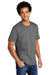 Port & Company PC330 Mens Short Sleeve Crewneck T-Shirt Heather Graphite Grey Model 3q