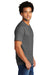 Port & Company PC330 Mens Short Sleeve Crewneck T-Shirt Heather Graphite Grey Model Side