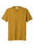 Port & Company PC330 Mens Short Sleeve Crewneck T-Shirt Heather Ochre Yellow Flat Front