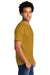 Port & Company PC330 Mens Short Sleeve Crewneck T-Shirt Heather Ochre Yellow Model Side