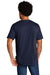 Port & Company PC330 Mens Short Sleeve Crewneck T-Shirt Heather Team Navy Blue Model Back