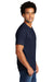 Port & Company PC330 Mens Short Sleeve Crewneck T-Shirt Heather Team Navy Blue Model Side