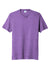 Port & Company PC330 Mens Short Sleeve Crewneck T-Shirt Heather Team Purple Flat Front