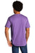 Port & Company PC330 Mens Short Sleeve Crewneck T-Shirt Heather Team Purple Model Back