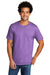 Port & Company PC330 Mens Short Sleeve Crewneck T-Shirt Heather Team Purple Model Front