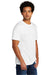 Port & Company PC330 Mens Short Sleeve Crewneck T-Shirt White Model 3q