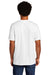 Port & Company PC330 Mens Short Sleeve Crewneck T-Shirt White Model Back