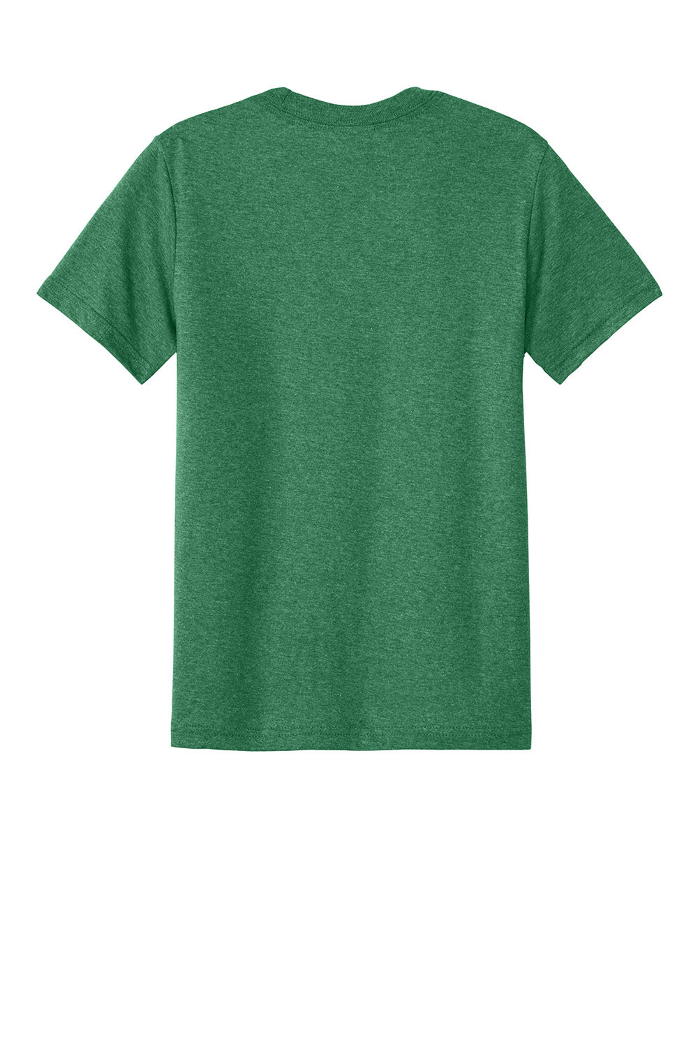 Port & Company PC340Y Youth CVC Short Sleeve Crewneck T-Shirt Heather Athletic Kelly Green Flat Back