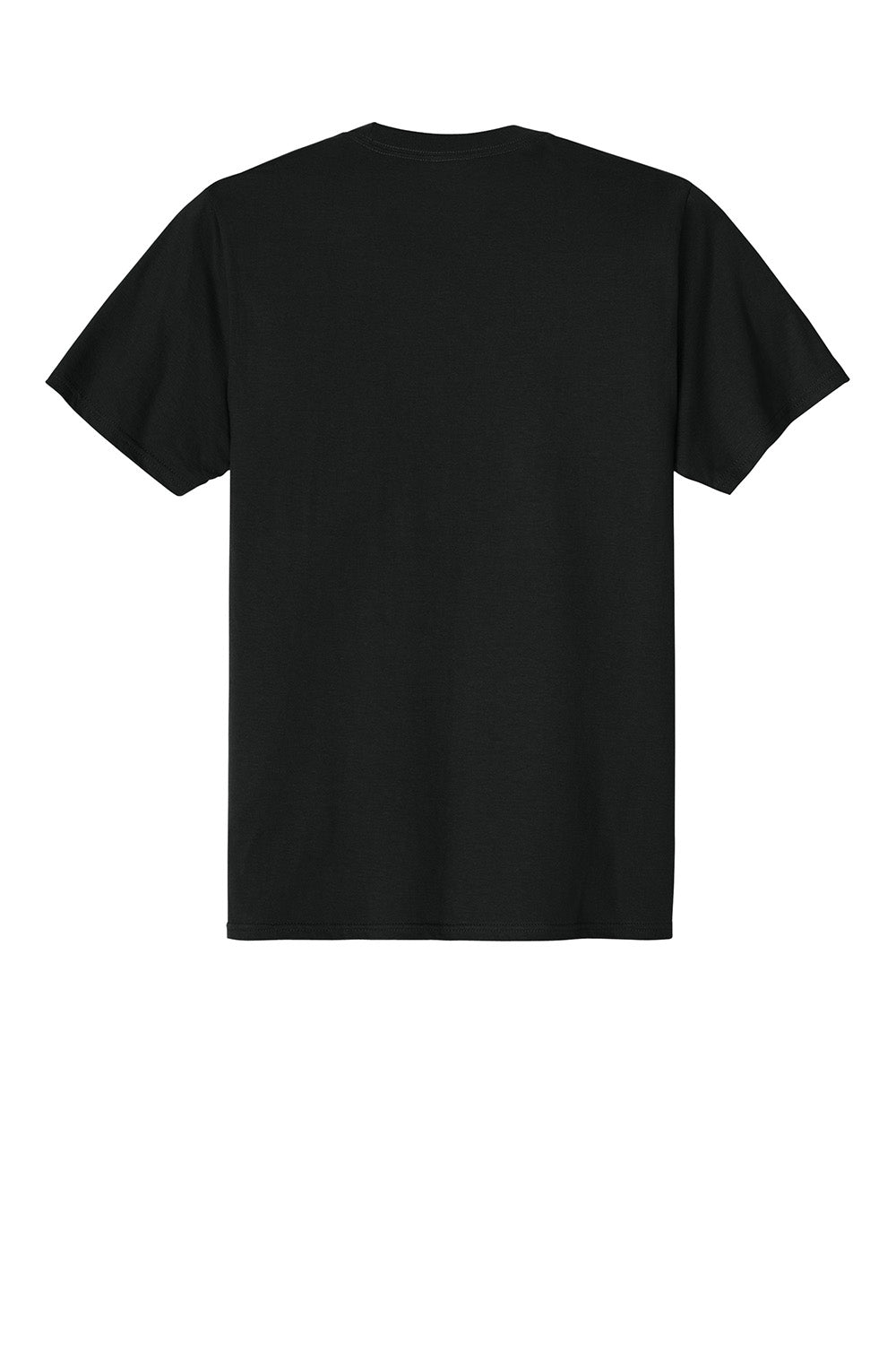 Port & Company PC340 Mens CVC Short Sleeve Crewneck T-Shirt Black Flat Back