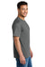 Port & Company PC340 Mens CVC Short Sleeve Crewneck T-Shirt Charcoal Grey Model Side