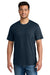 Port & Company PC340 Mens CVC Short Sleeve Crewneck T-Shirt Deep Navy Blue Model Front