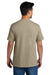 Port & Company PC340 Mens CVC Short Sleeve Crewneck T-Shirt Heather Desert Tan Model Back