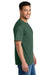 Port & Company PC340 Mens CVC Short Sleeve Crewneck T-Shirt Forest Green Model Side