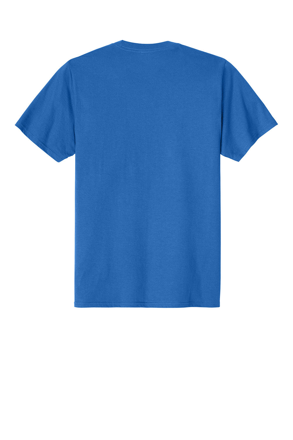 Port & Company PC340 Mens CVC Short Sleeve Crewneck T-Shirt Royal Blue Flat Back